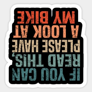 Funny Downhill Mountain Biking Gift Quote MTB Sticker